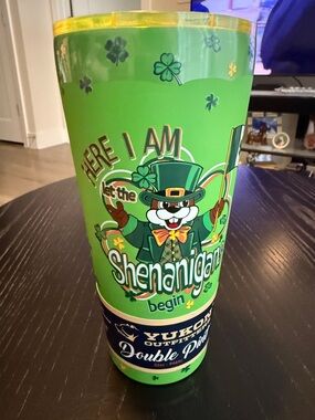Buccees St. Patrick's Shenanigans Green Double Pint Tumbler